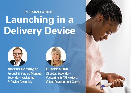 Secondary Packaging Webcast: Launching in a delivery device