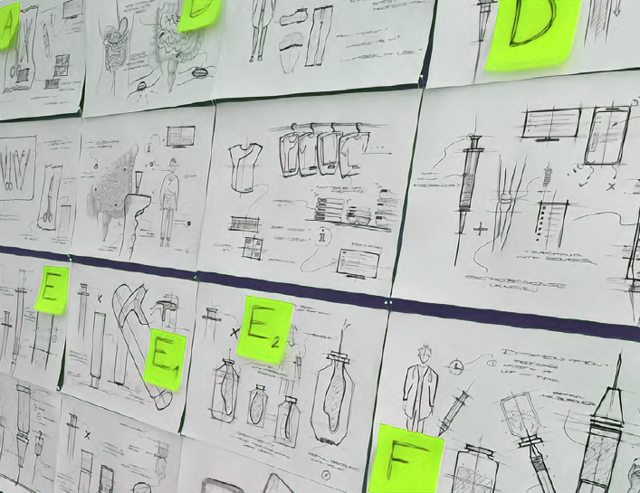 Produktentwicklung und -Design Pharma Sketch