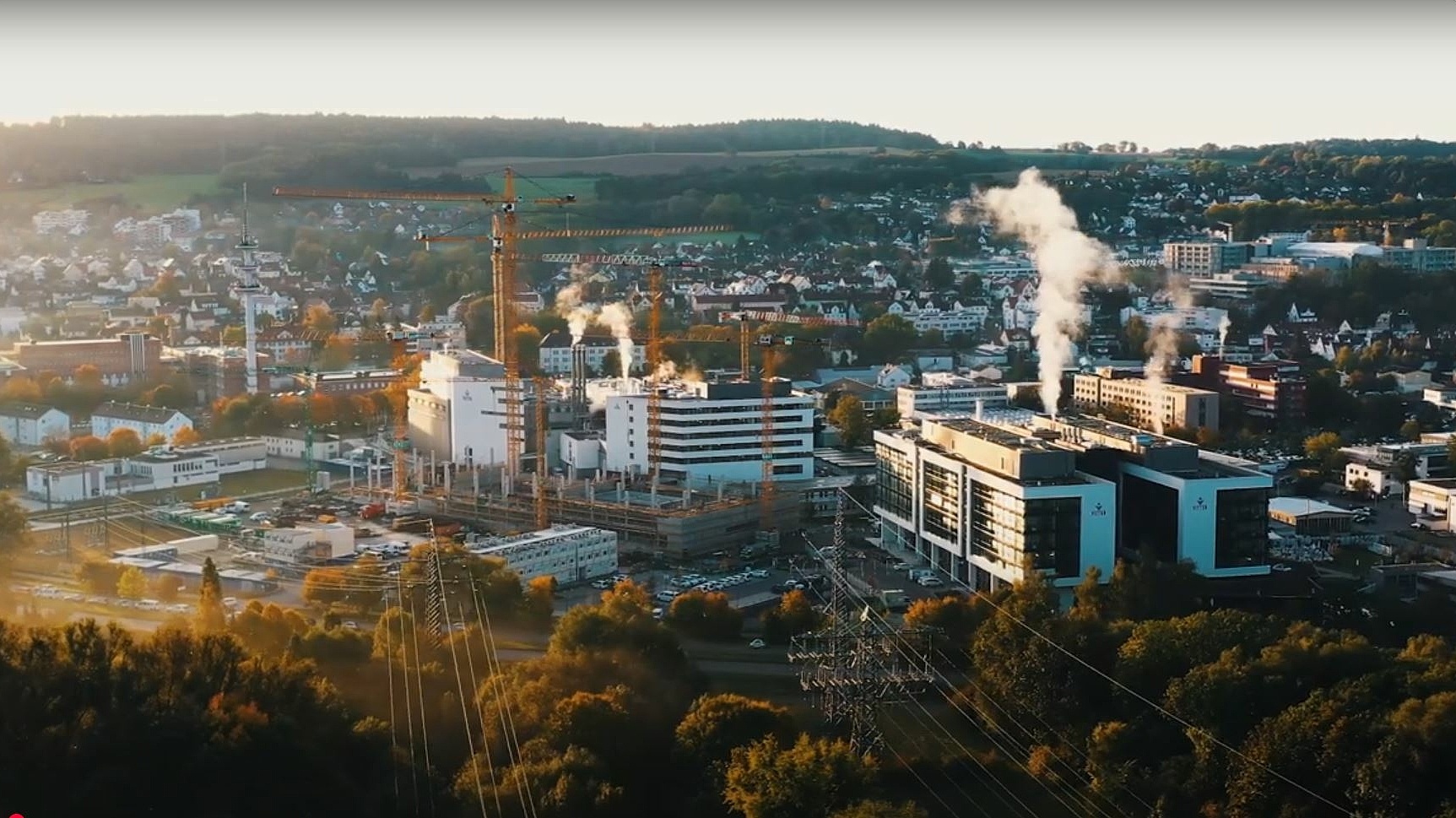 Der Standort Schützenstraße in Ravensburg von oben