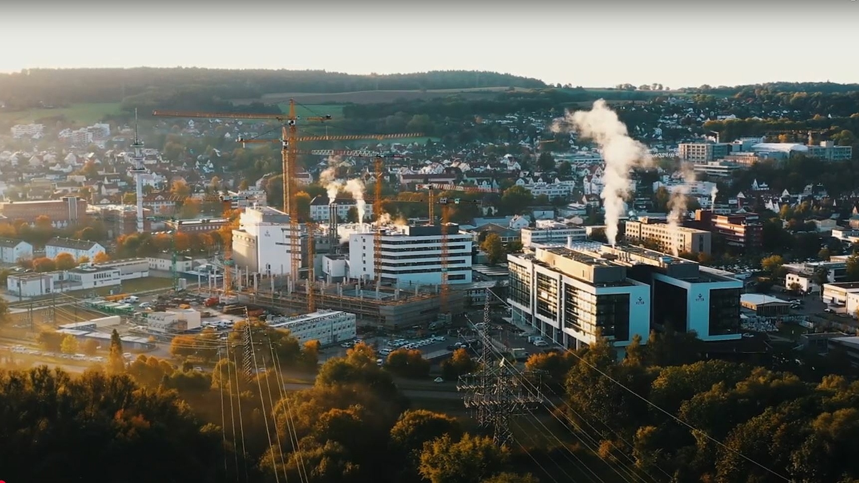 Der Standort Schützenstraße in Ravensburg von oben