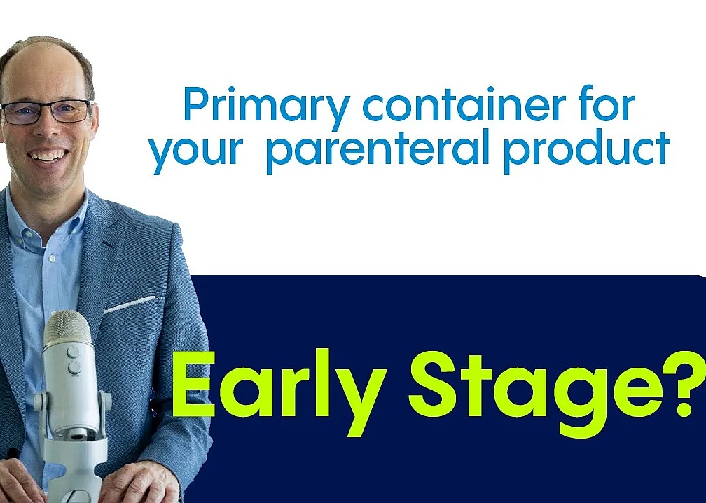 How to select primary container when as an early stage biotech