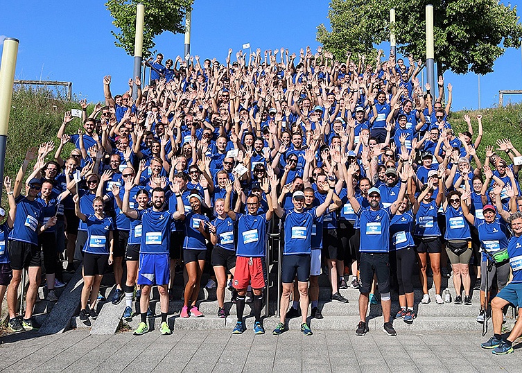 Gruppenbild Firmenlauf in Friedrichshafen 