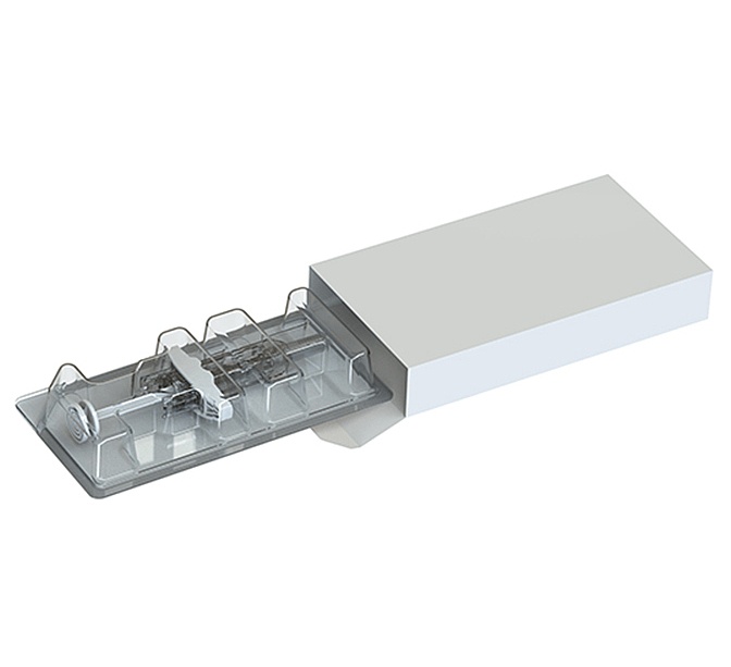 blistered syringe and cartoning