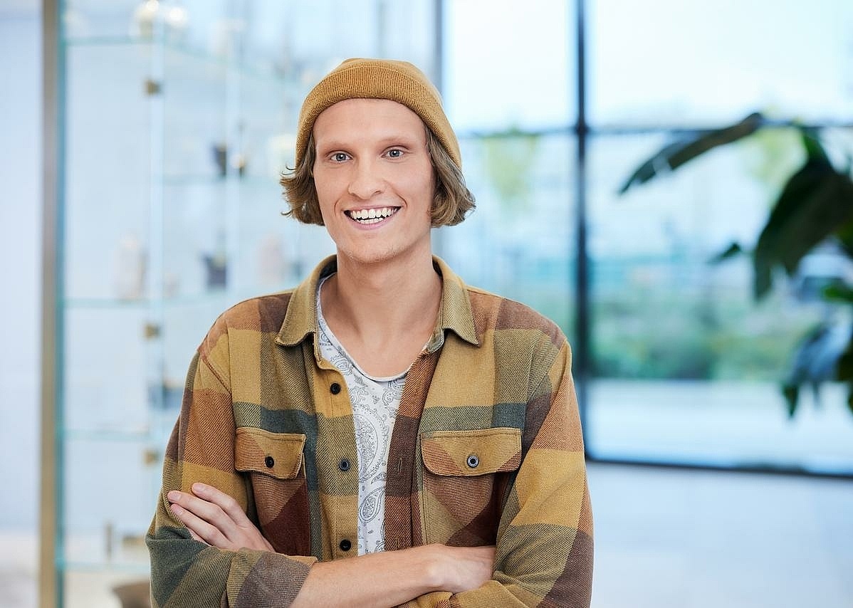 Portraitbild von einem Mitarbeiter 