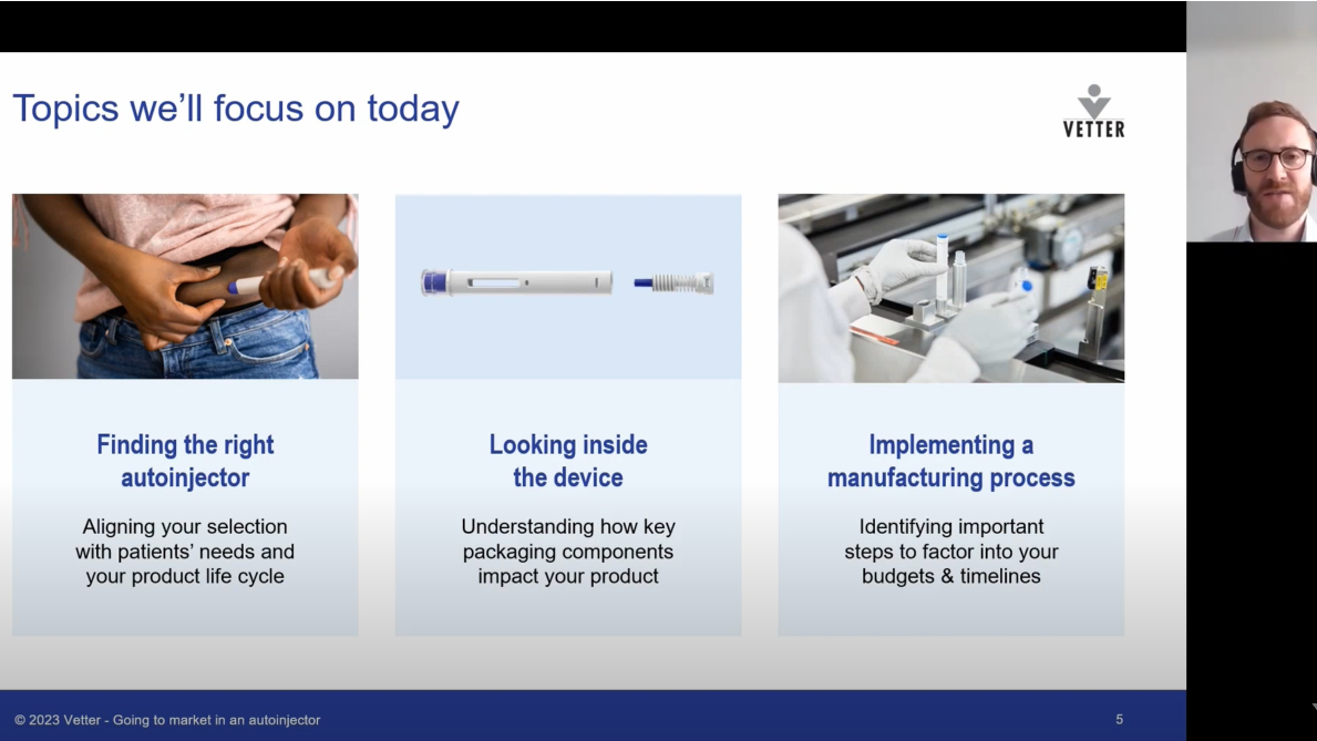 Webcast Teaser for Going to market in an autoinjector