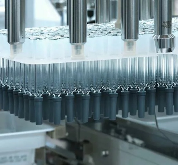 Commercial aseptic manufacturing of prefilled syringes