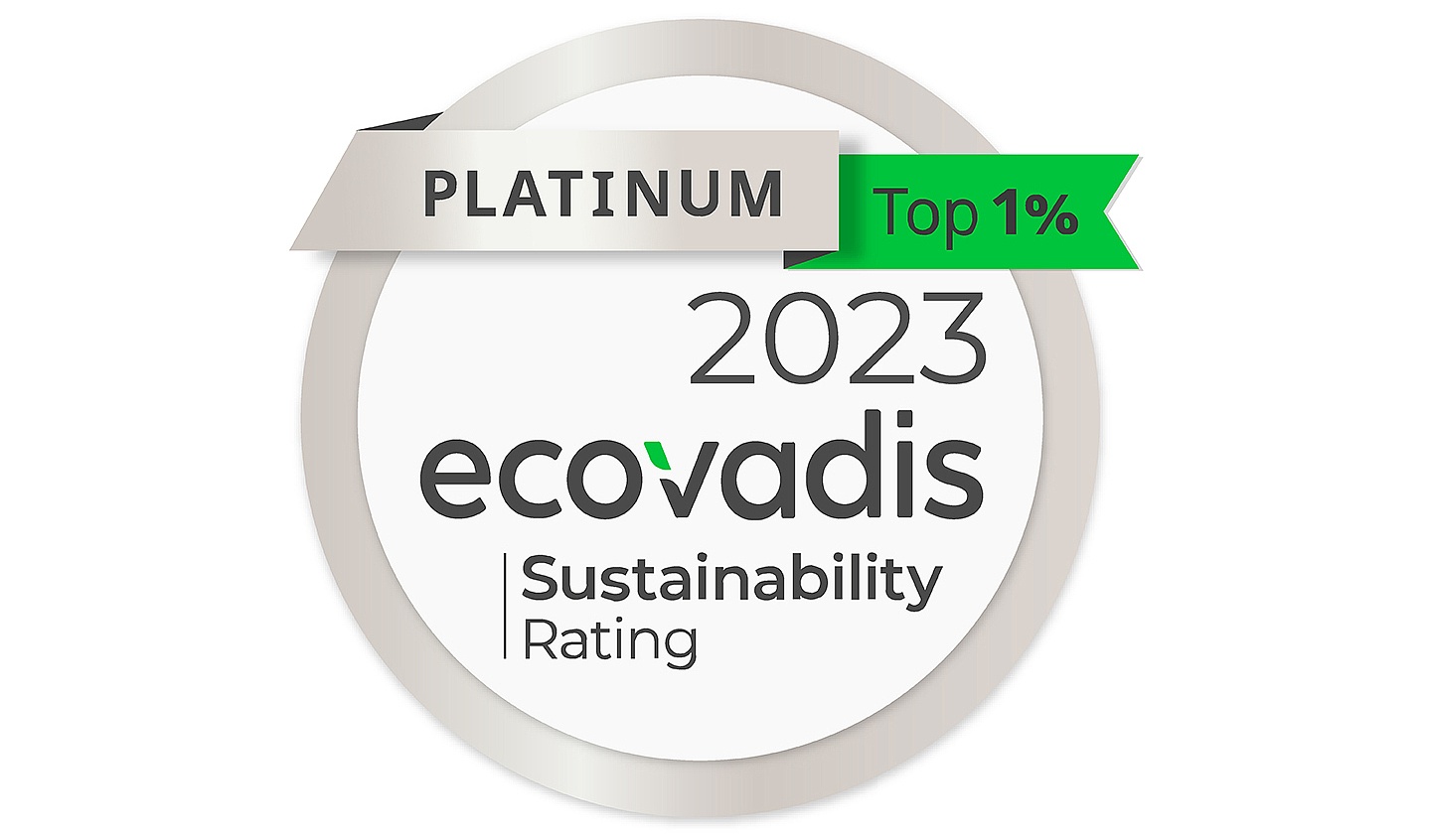 Logo ecovadis platinum 2023