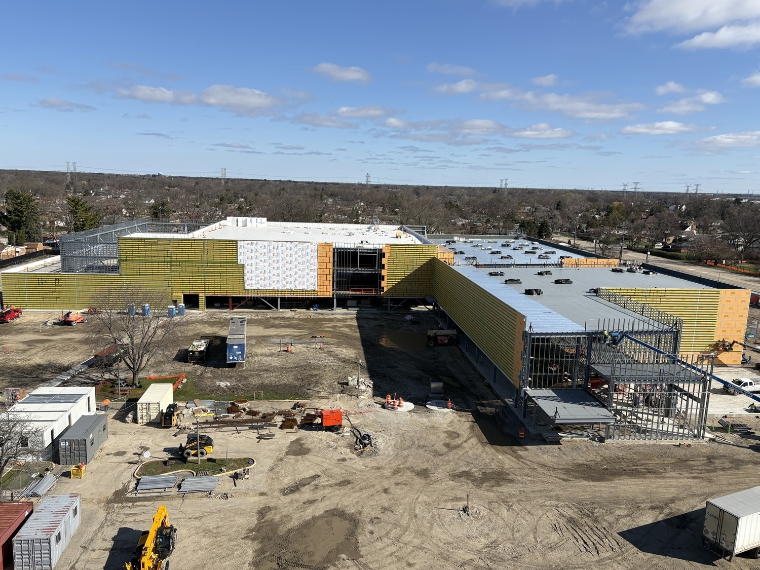 Bauarbeiten am Standort Des Plaines