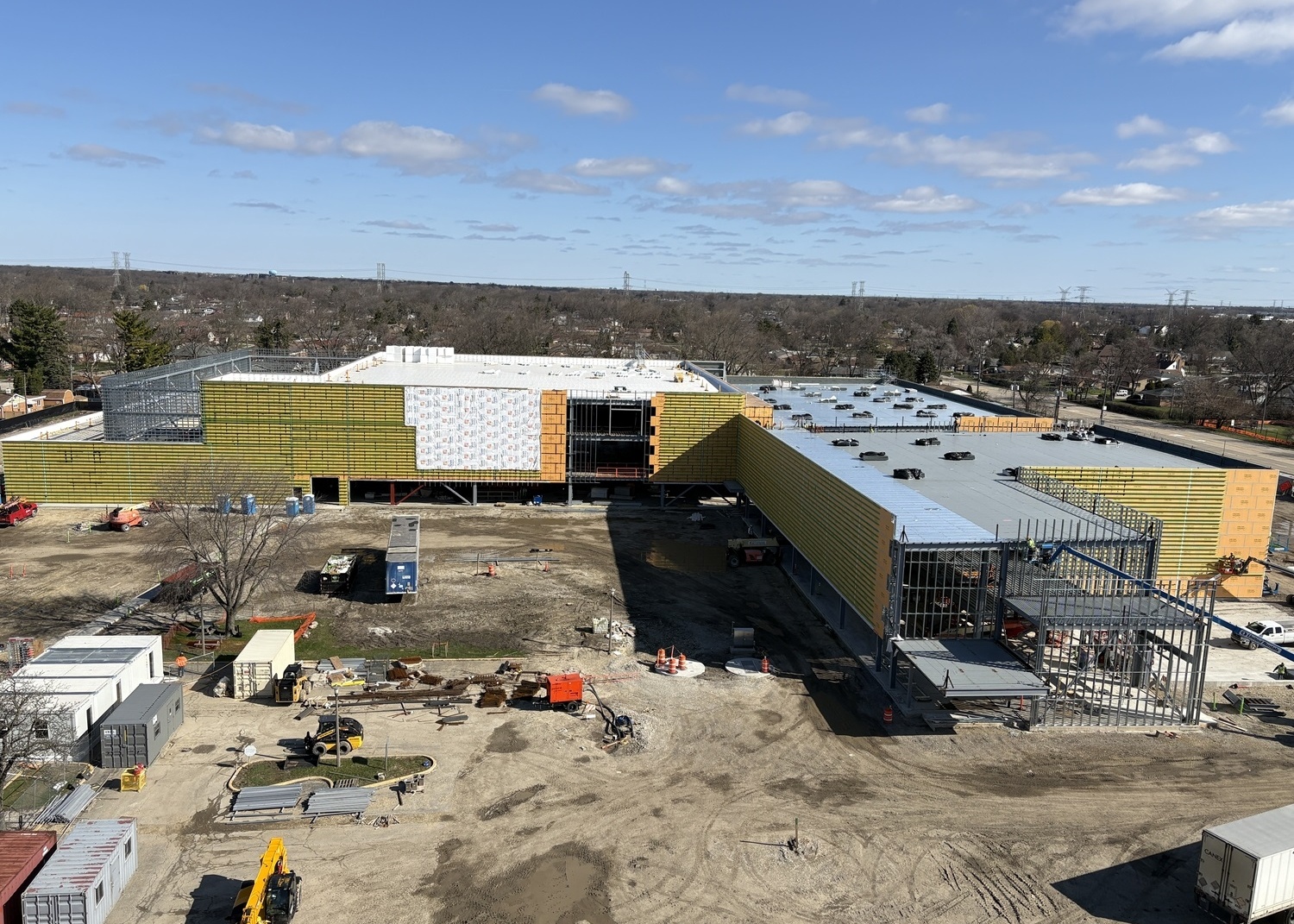 Bauarbeiten am Standort Des Plaines