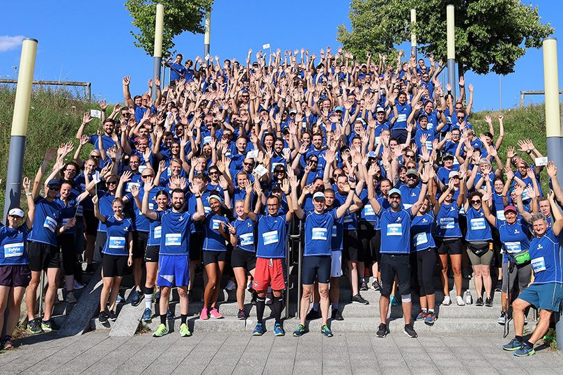 Gruppenbild Firmenlauf in Friedrichshafen 