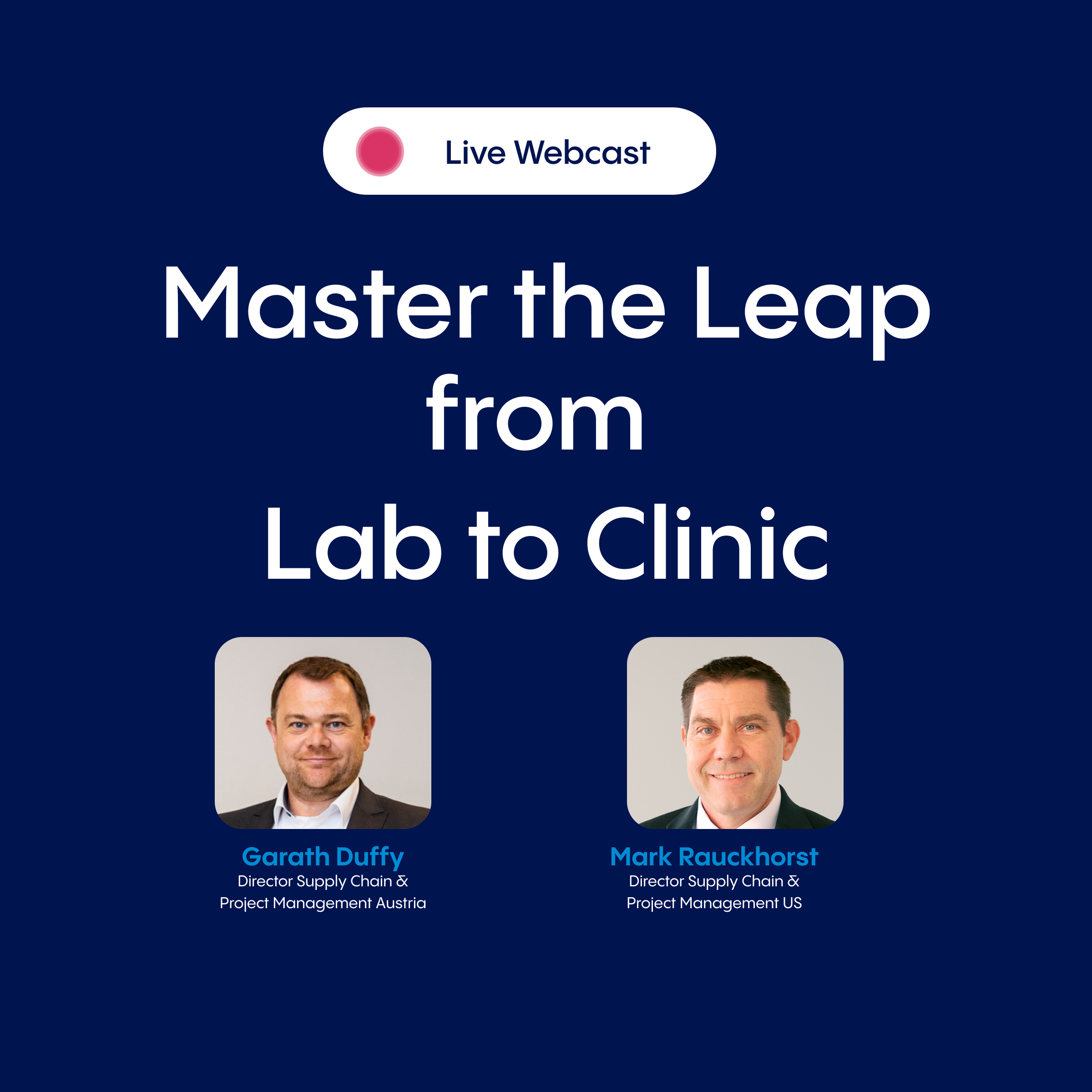 Webcast Teaser Master the leap from lab to clinic