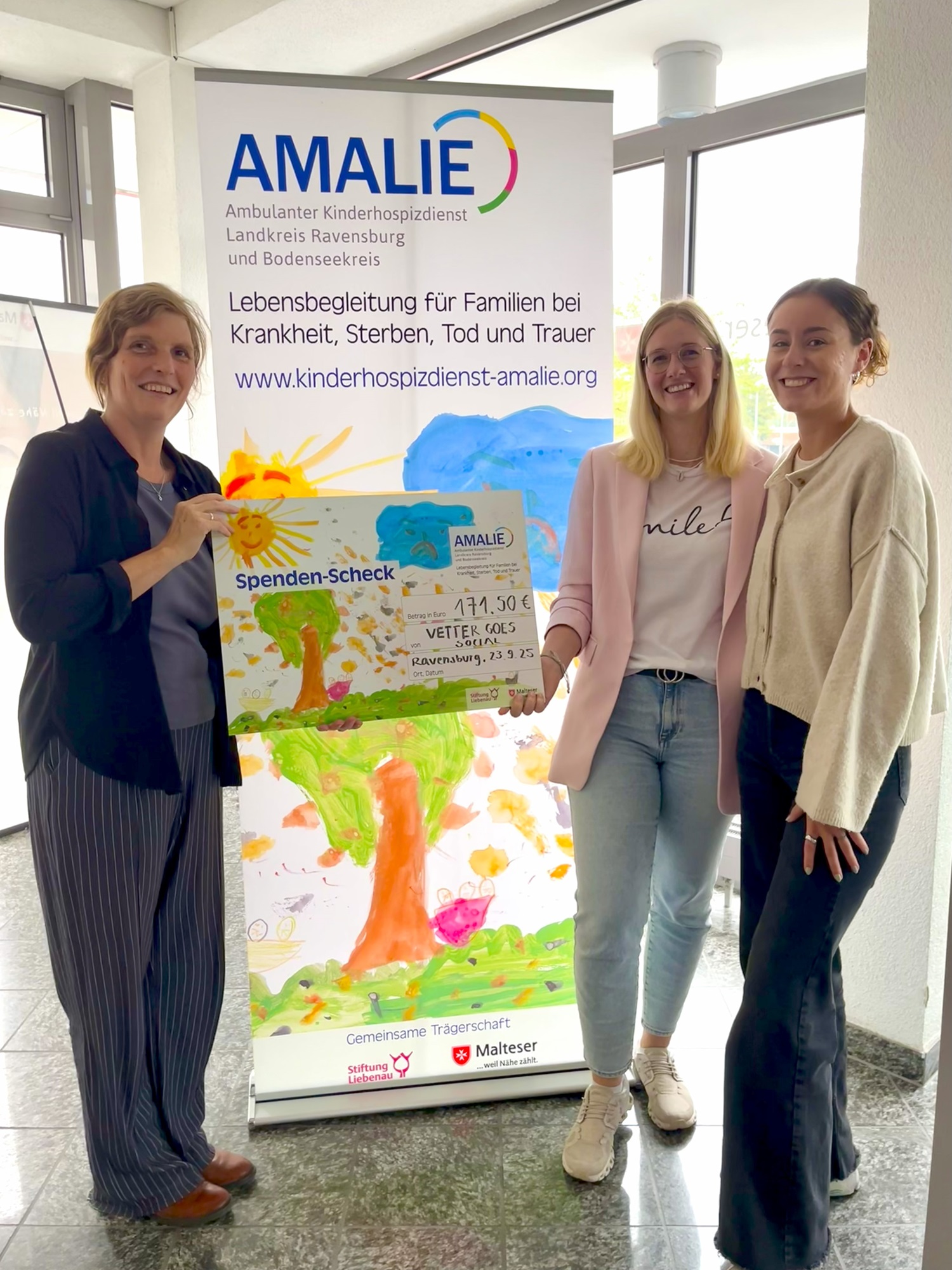 Vetter goes Social Spendenübergabe Kinderhospiz