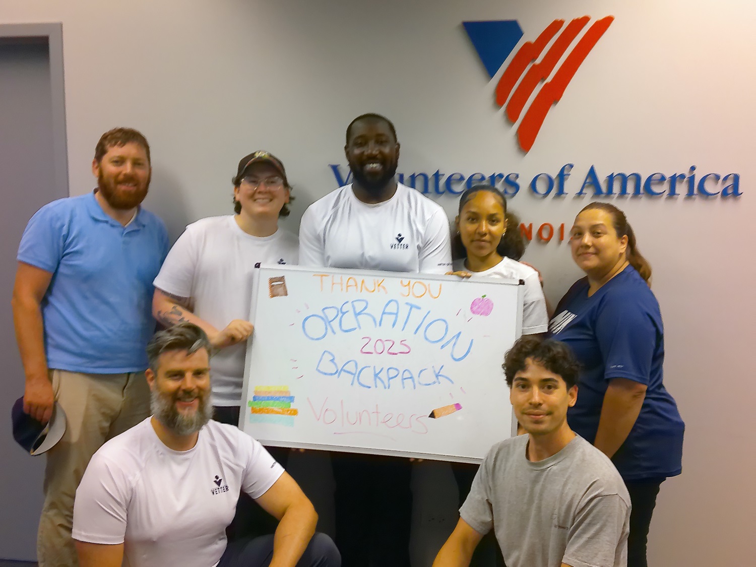 Vetter goes Social Operation Backpack Gruppenbild