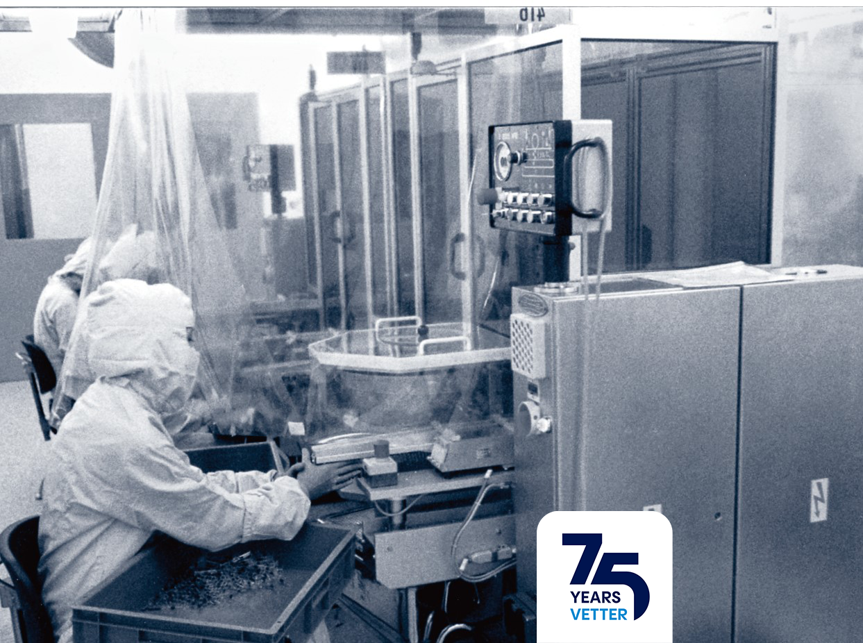 Syringe filling in the mid-70s