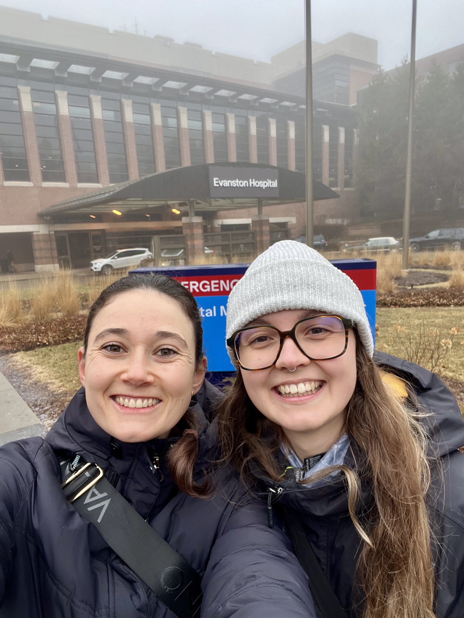 Selfie vorm Hospital