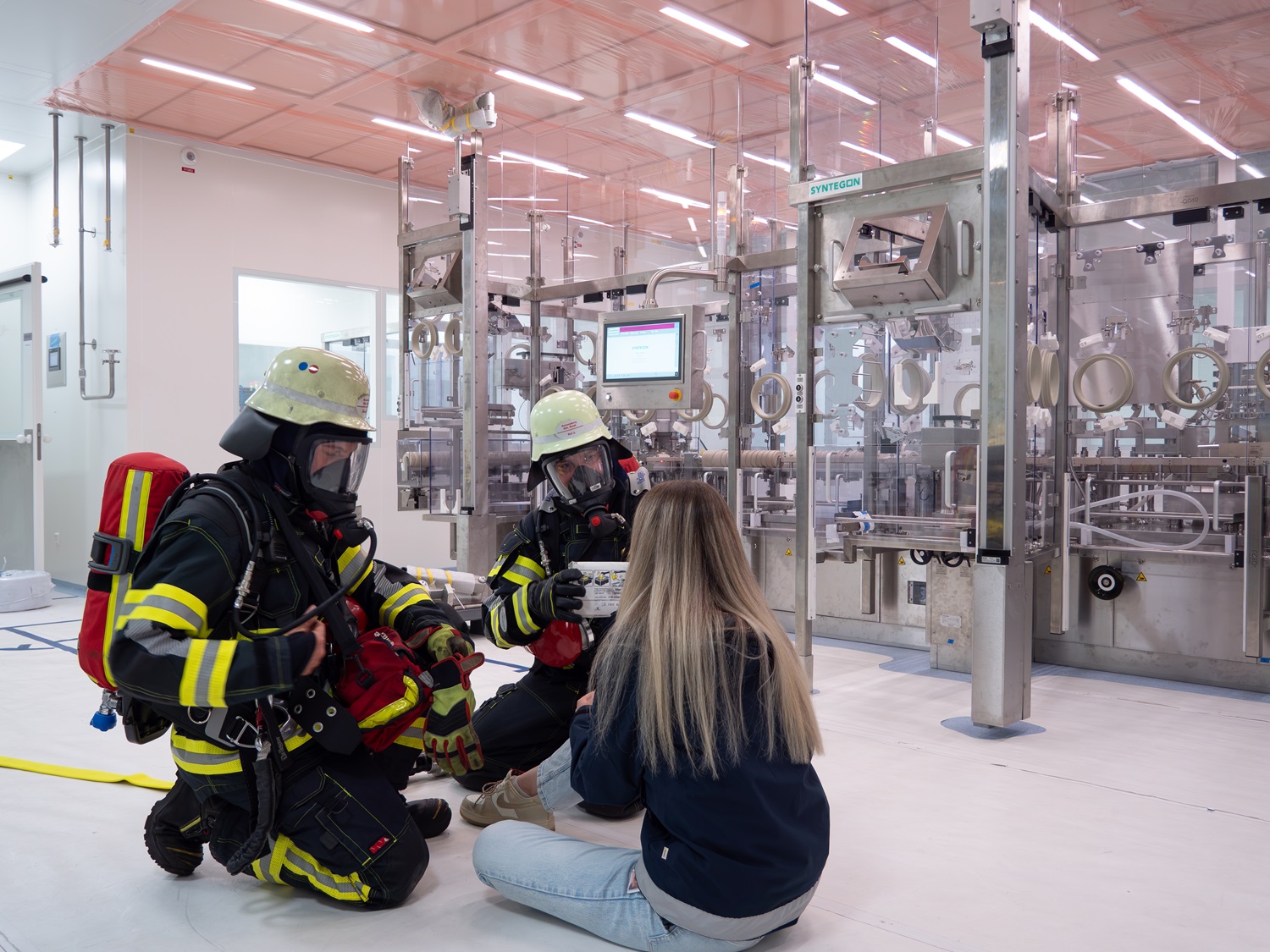 Feuerwehr bei der Vetter Feuerwehrübung