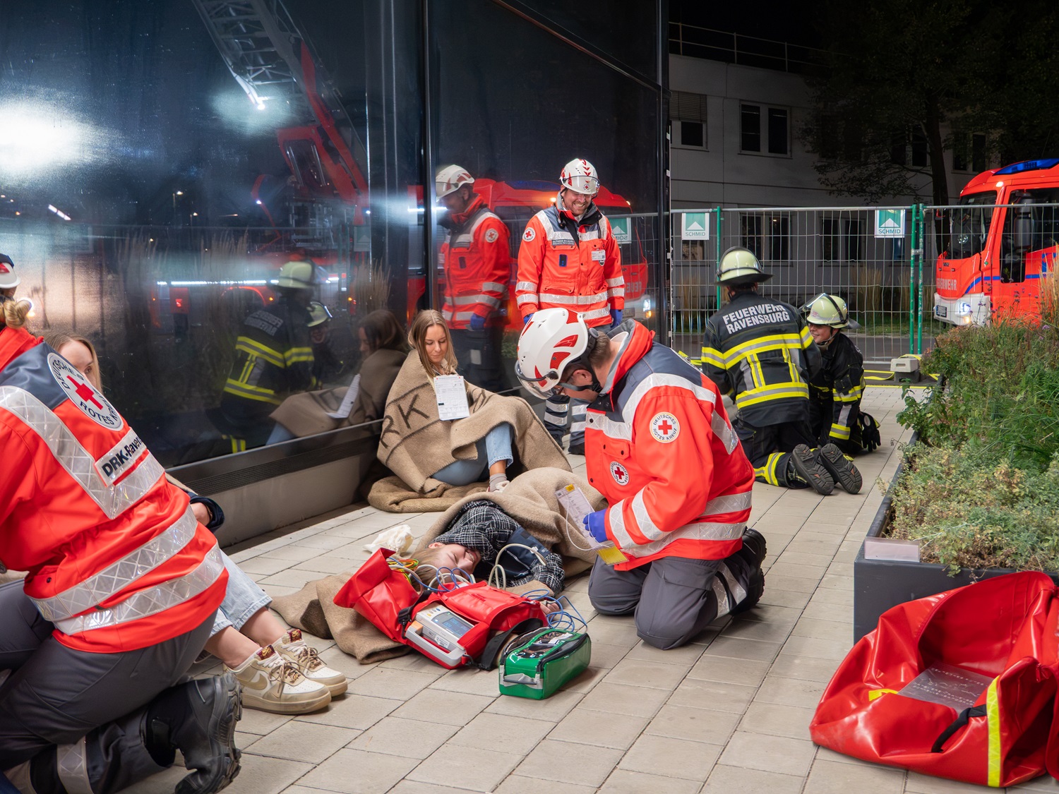 Teilnehmende der Vetter Feuerwehrübung 