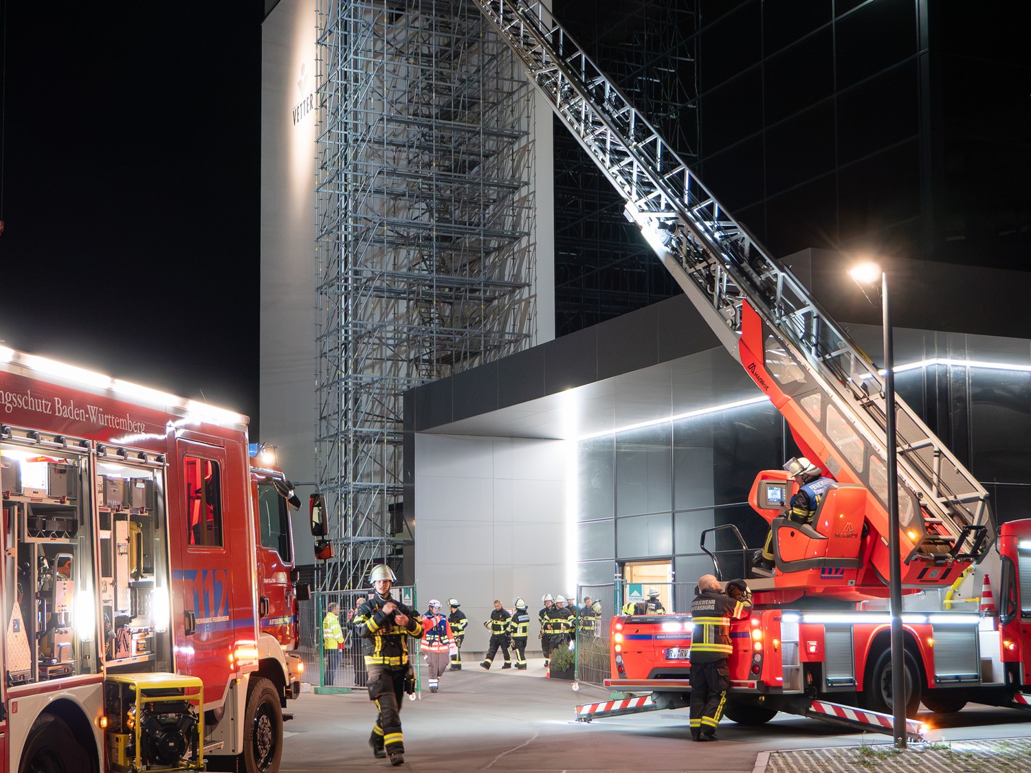 Feuerwehr bei der Vetter Feuerwehrübung