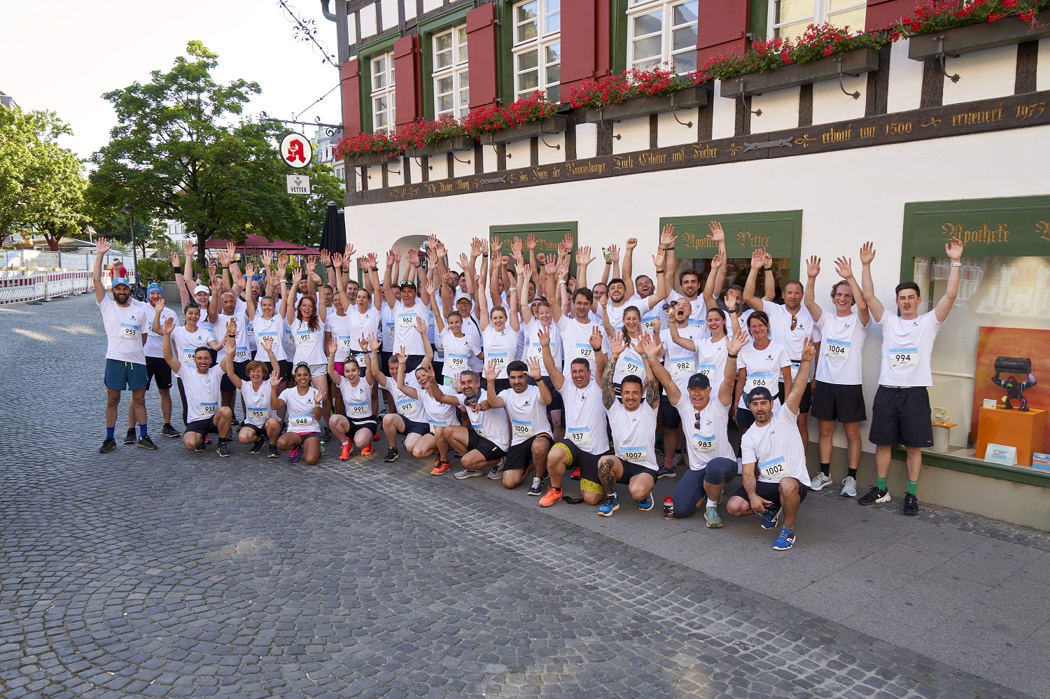 Gruppenbild Vetter Teilnehmer bei Ravensburg läuft 
