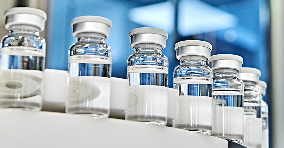 vials in cGMP production