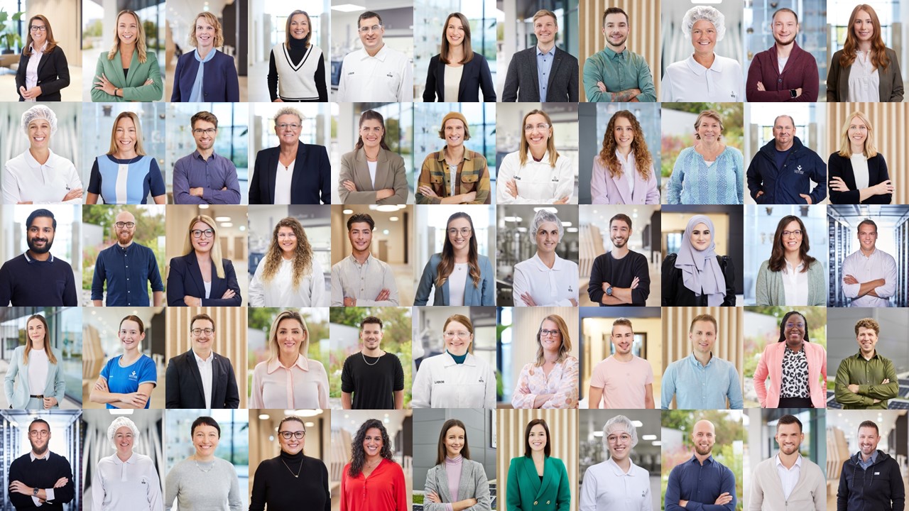 Vetter Diversität Kollage Portraits