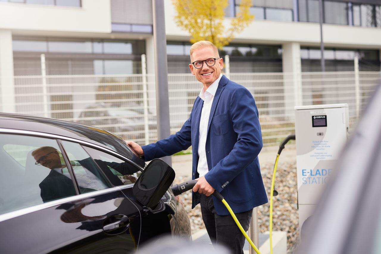 Eine E-Ladestation am Standort Schützenstraße in Ravensburg