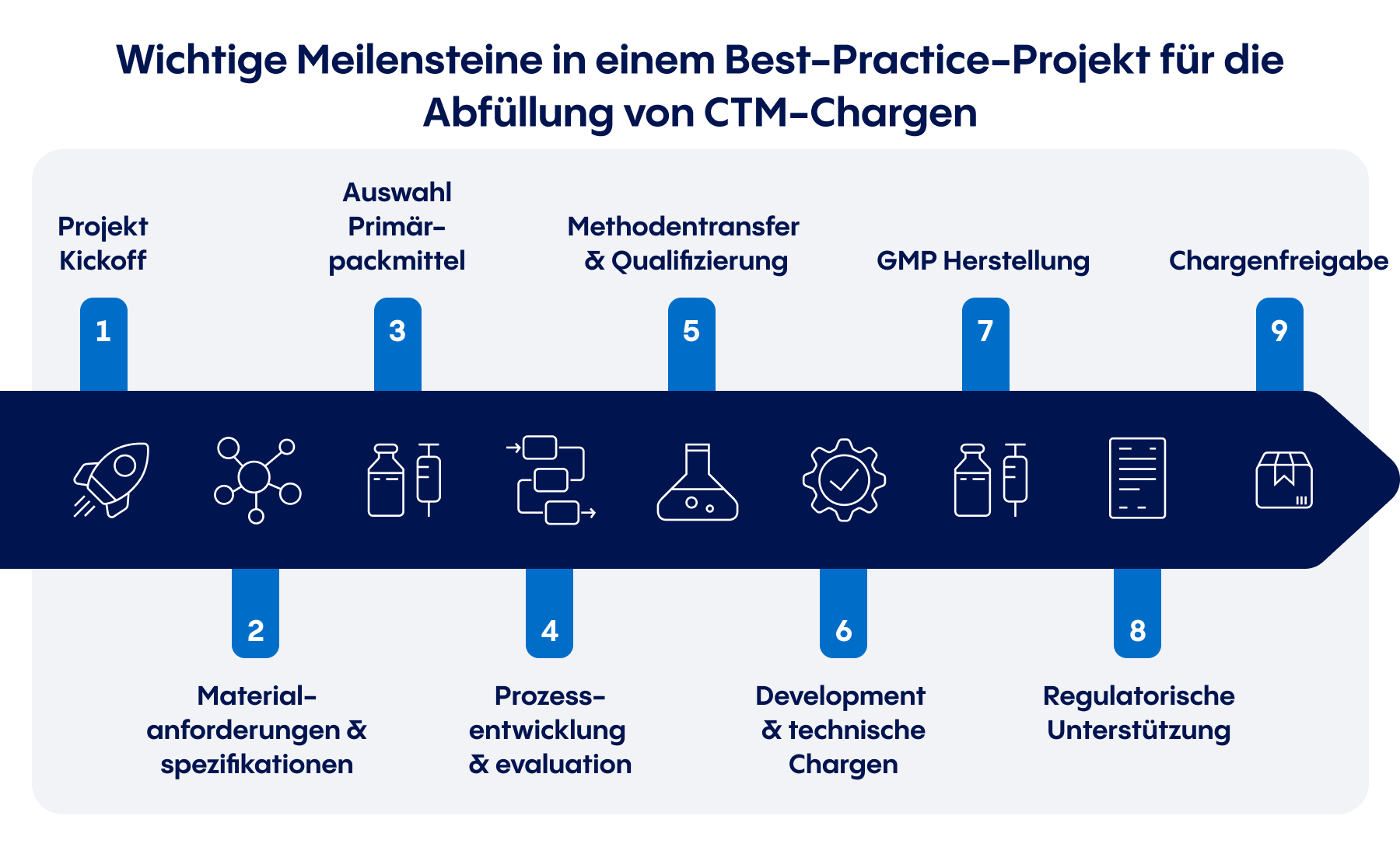 Meilensteine eines CTM Projekts